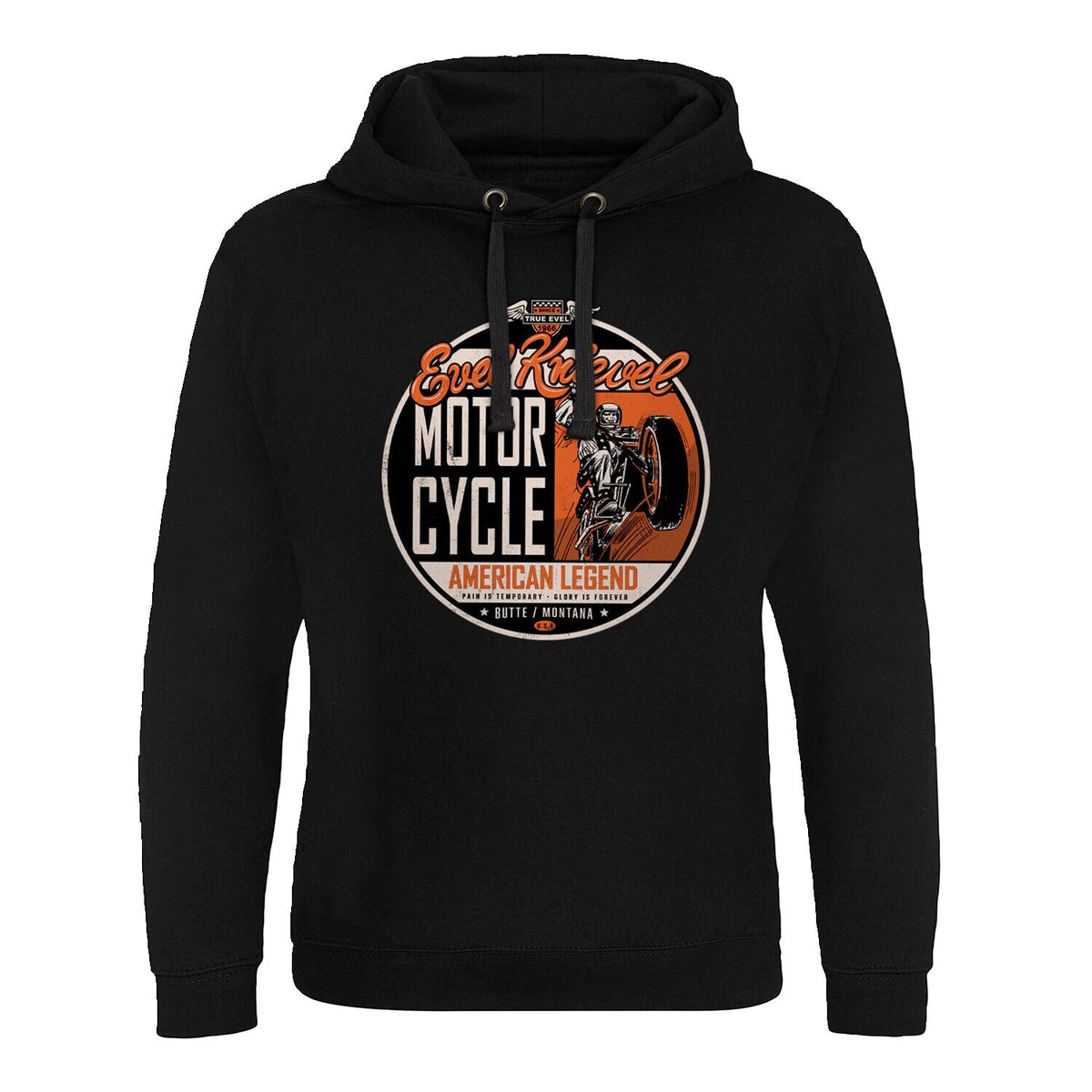 Evel Knievel American Legend Epic hoodie black