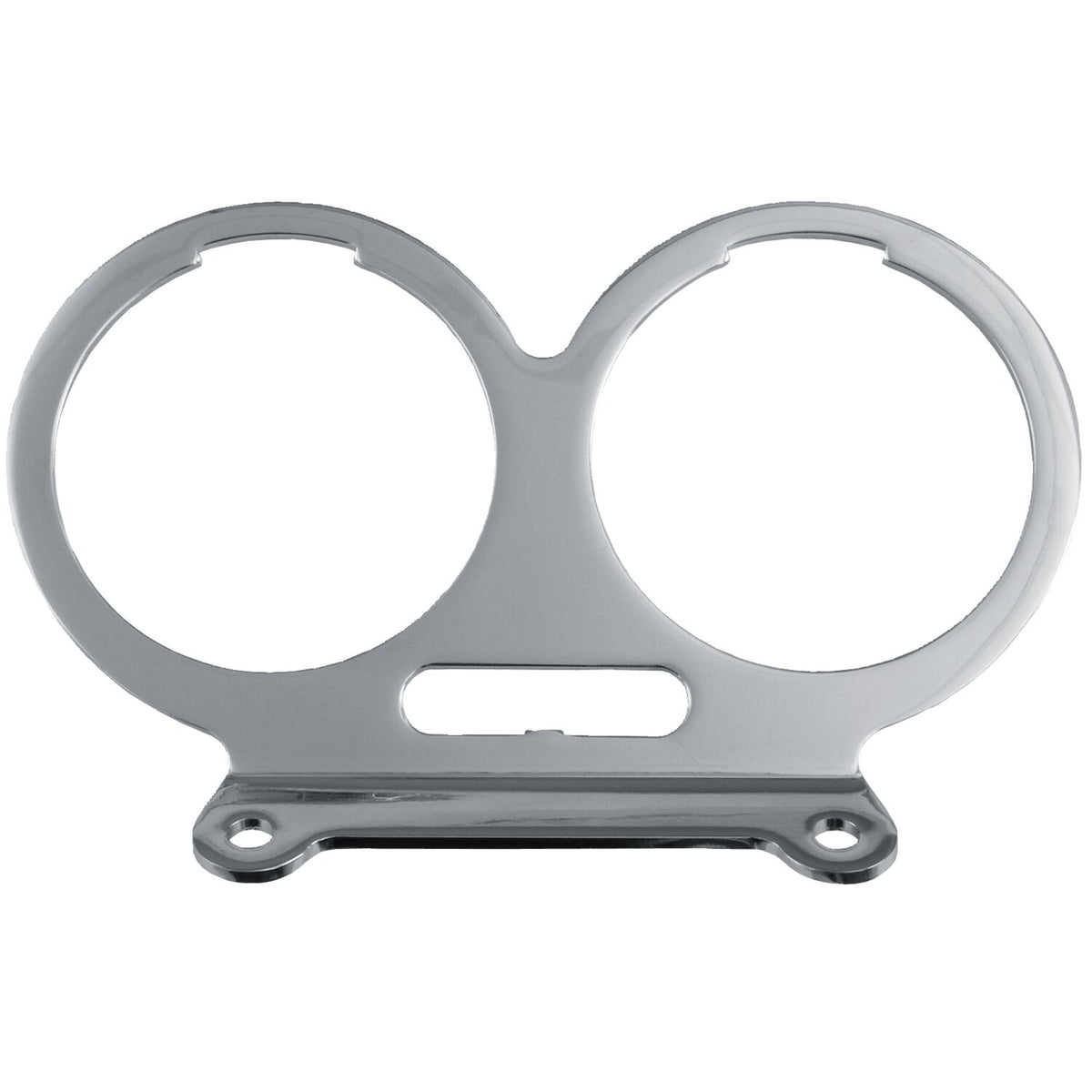 Mounting bracket, speedo & tachometer. Chrome