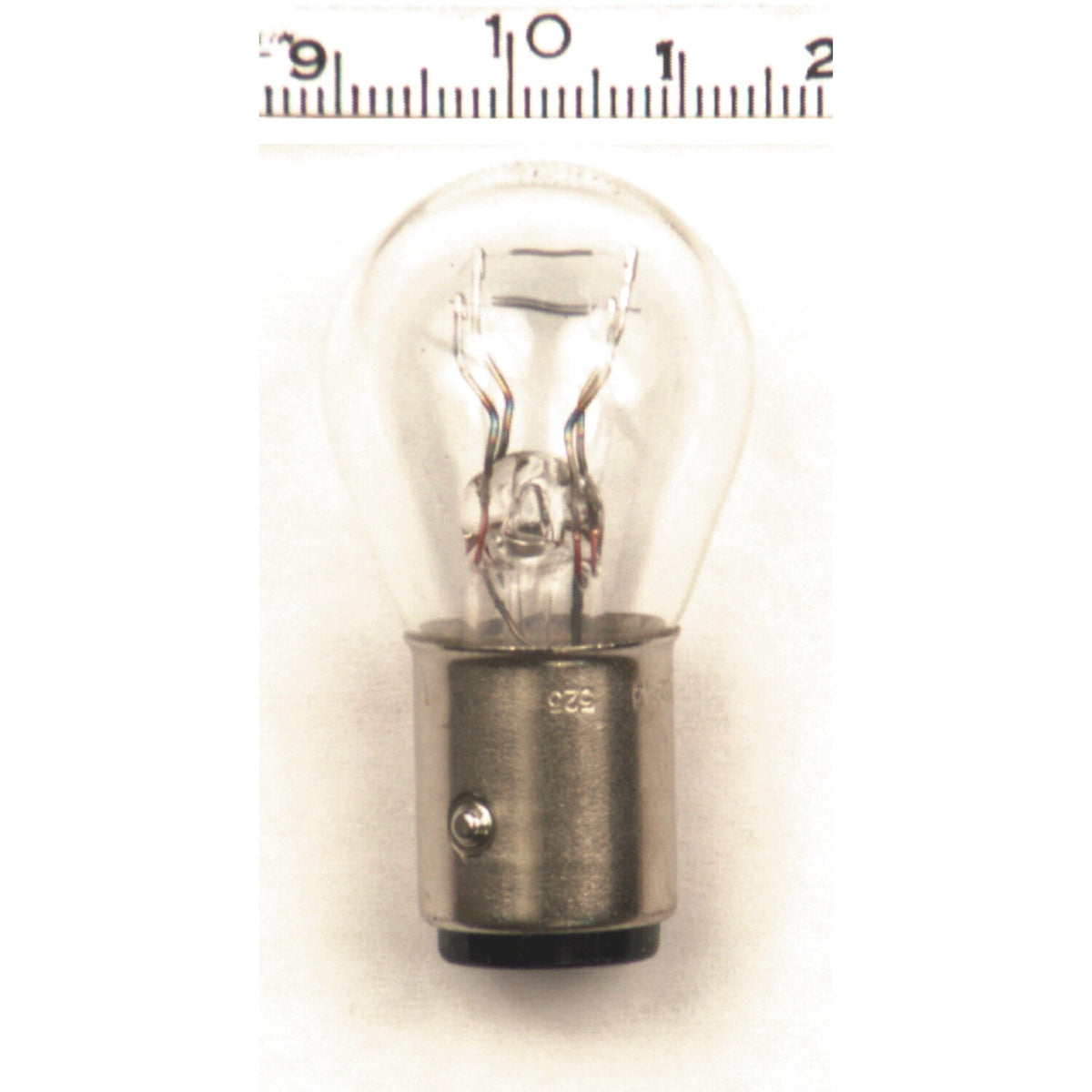 Stop/taillight bulb. 6-volt. Clear glass