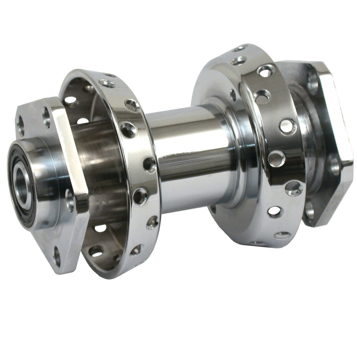 Chrome dual flange hub assy, rear