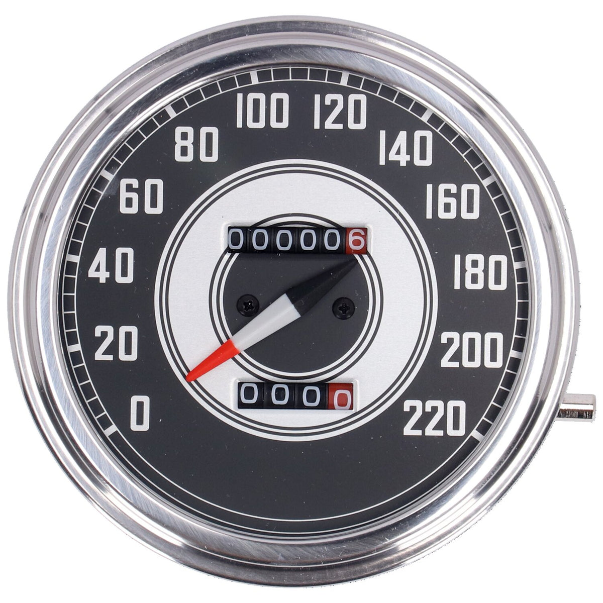 FL speedometer, '41-45 face', silver/black. 1:1 kmh