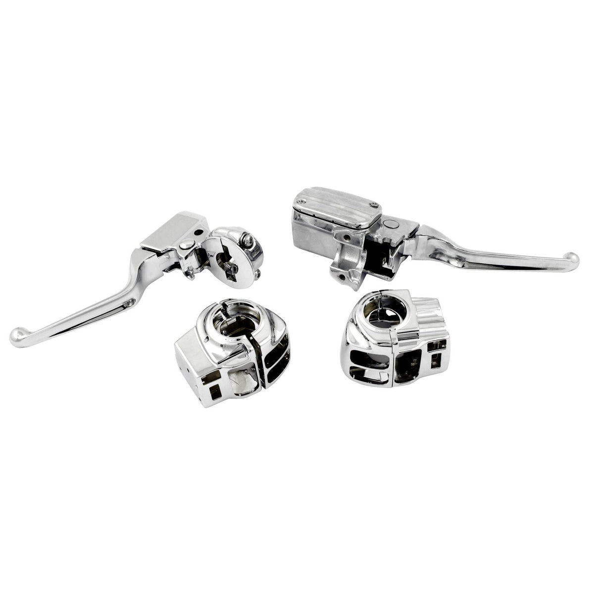 Handlebar control kit chrome