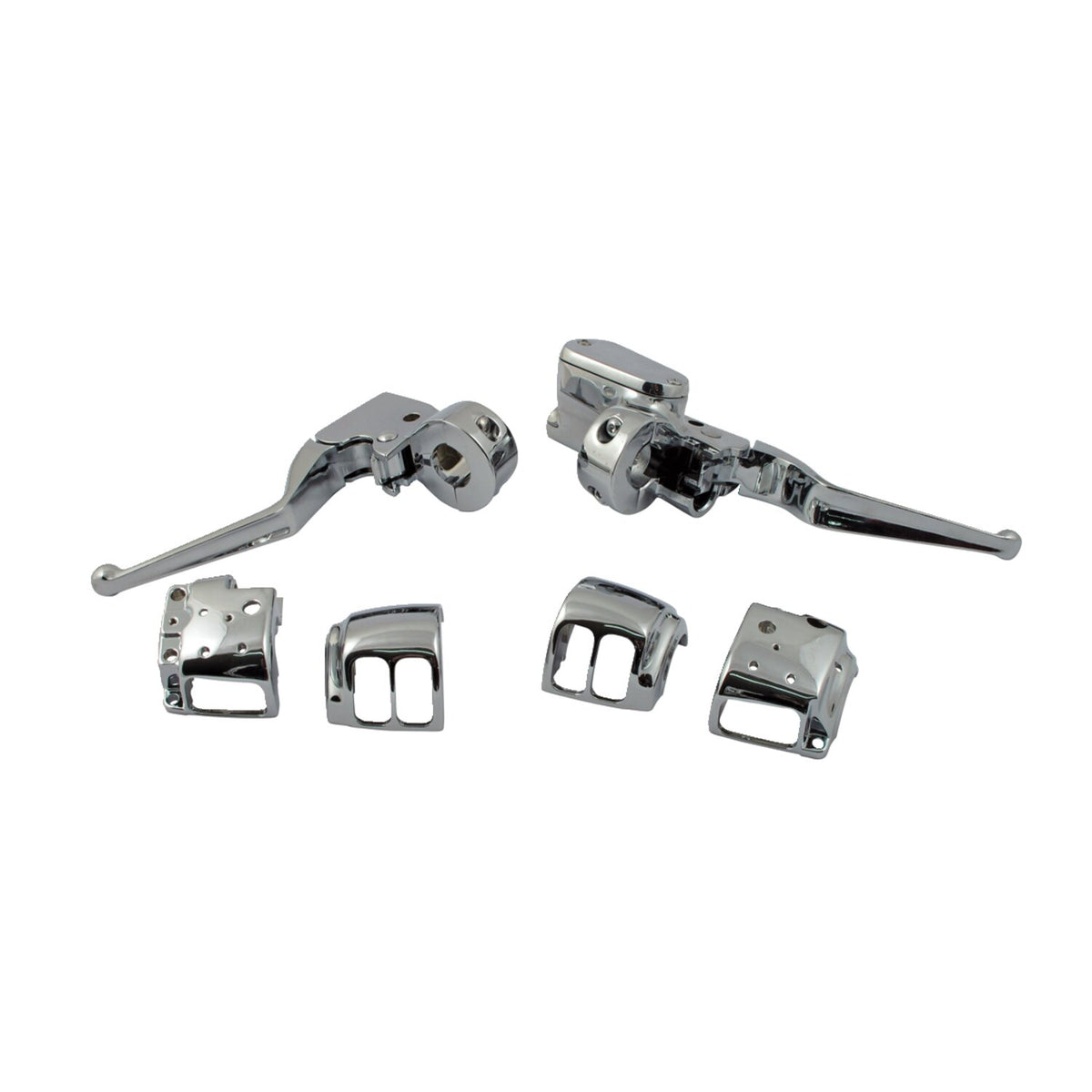 Handlebar control kit chrome 1/2" bore