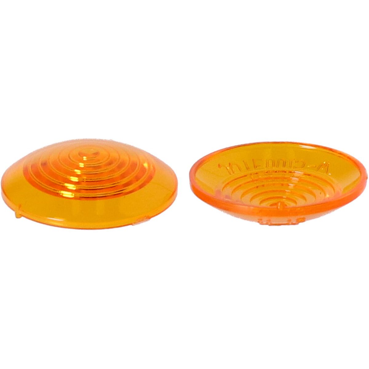 Replacement lens Mini Bulls-Eye turn signal. Amber
