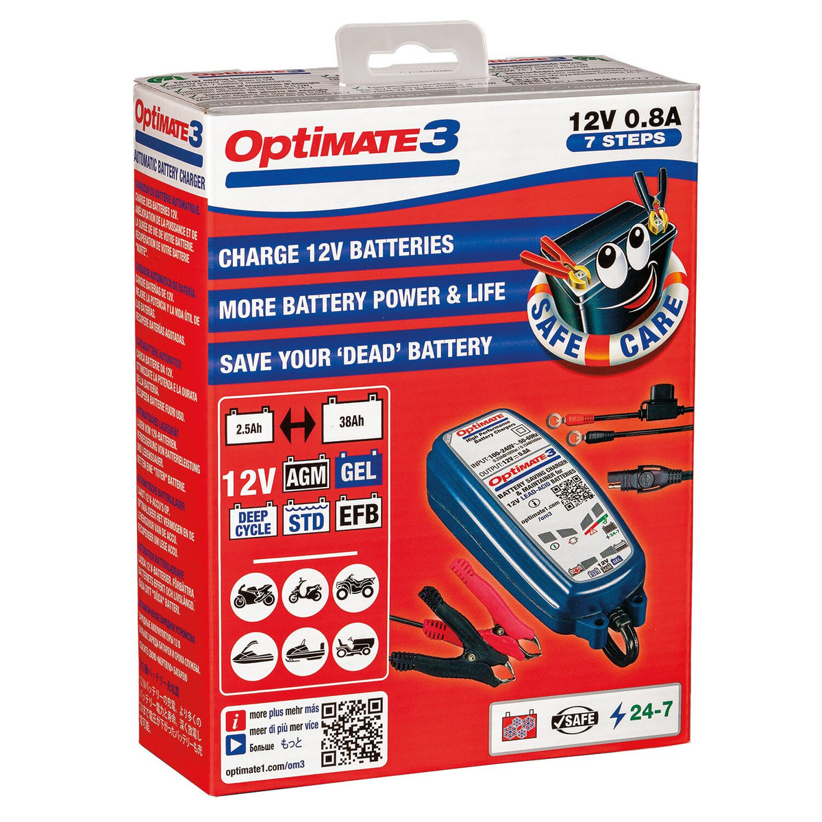 Tecmate OptiMATE 3 12V battery charger
