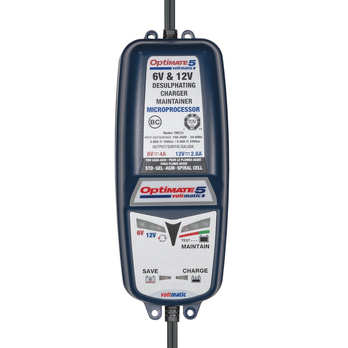 Tecmate OptiMATE 5, Volt Matic 6/12V battery charger
