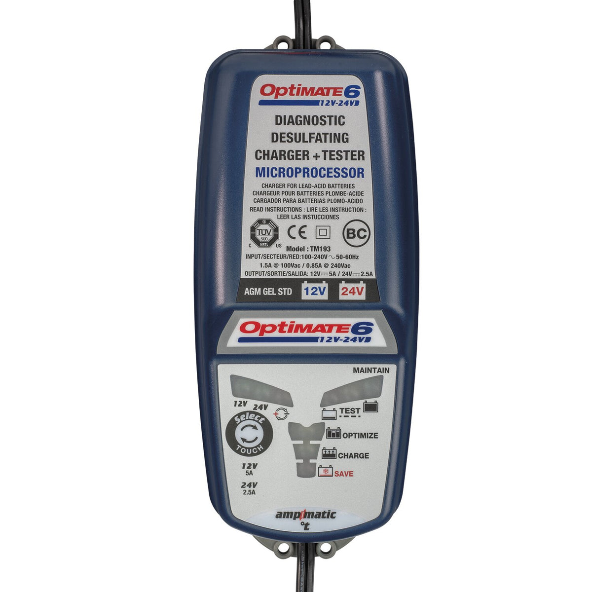 Tecmate OptiMATE 6, Select battery charger