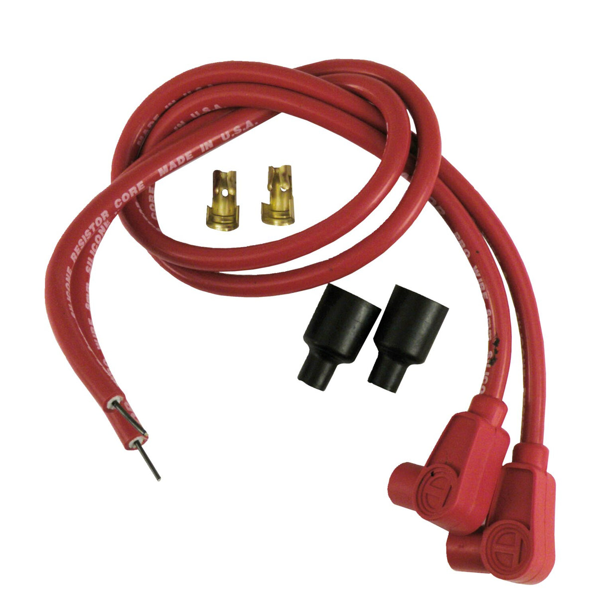 Taylor, 8mm carbon core univ. spark plug wire set. Red