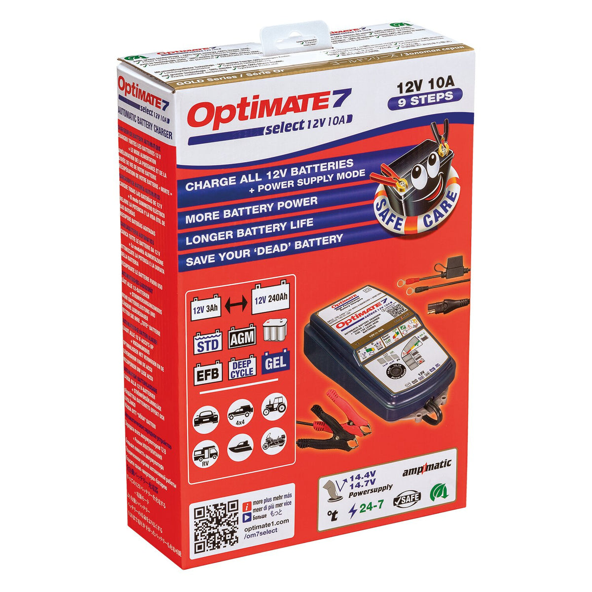 Tecmate OptiMATE 7, Select battery charger