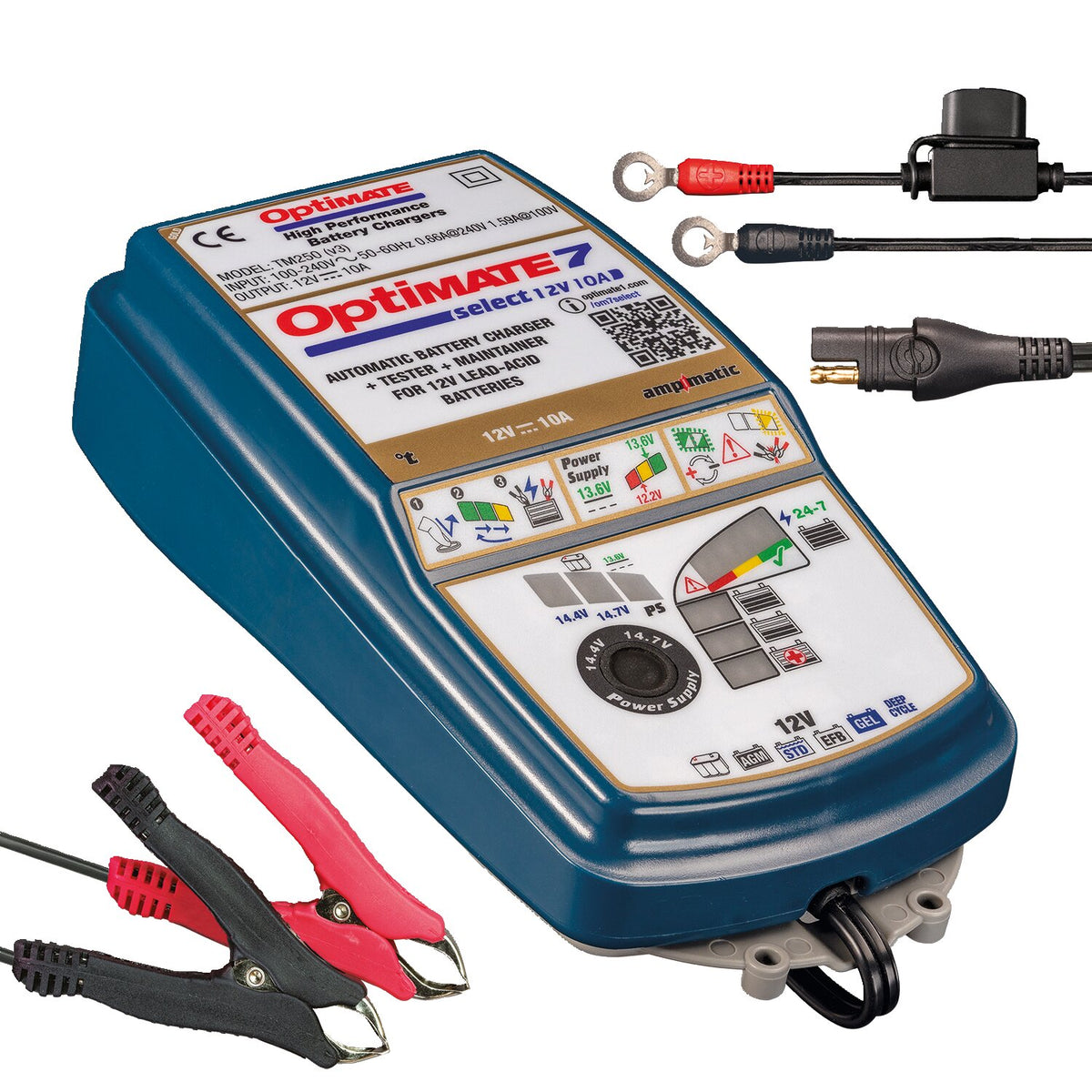 Tecmate OptiMATE 7, Select battery charger