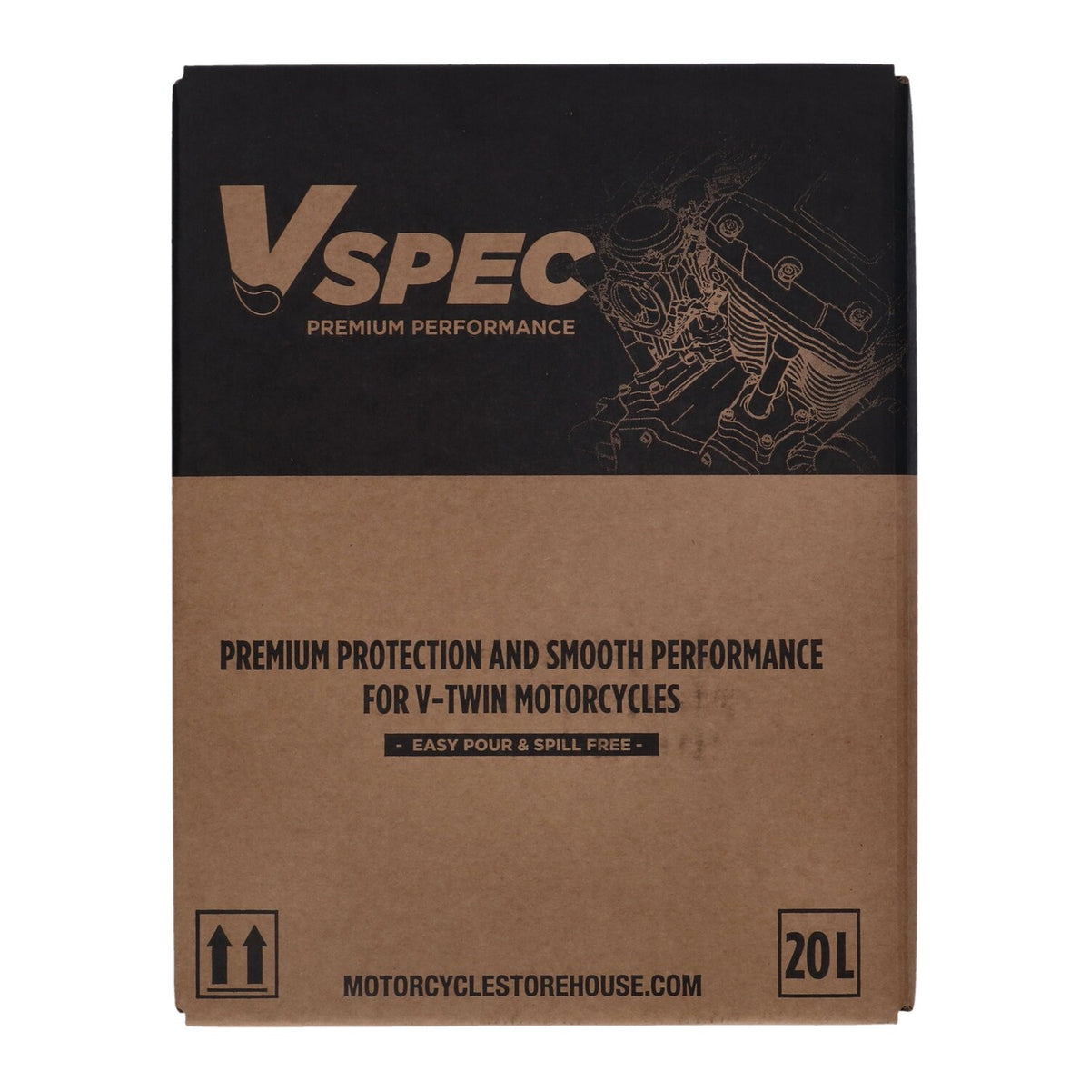 Vspec, 20W50 Full Synthetic motor oil. 20 liter box