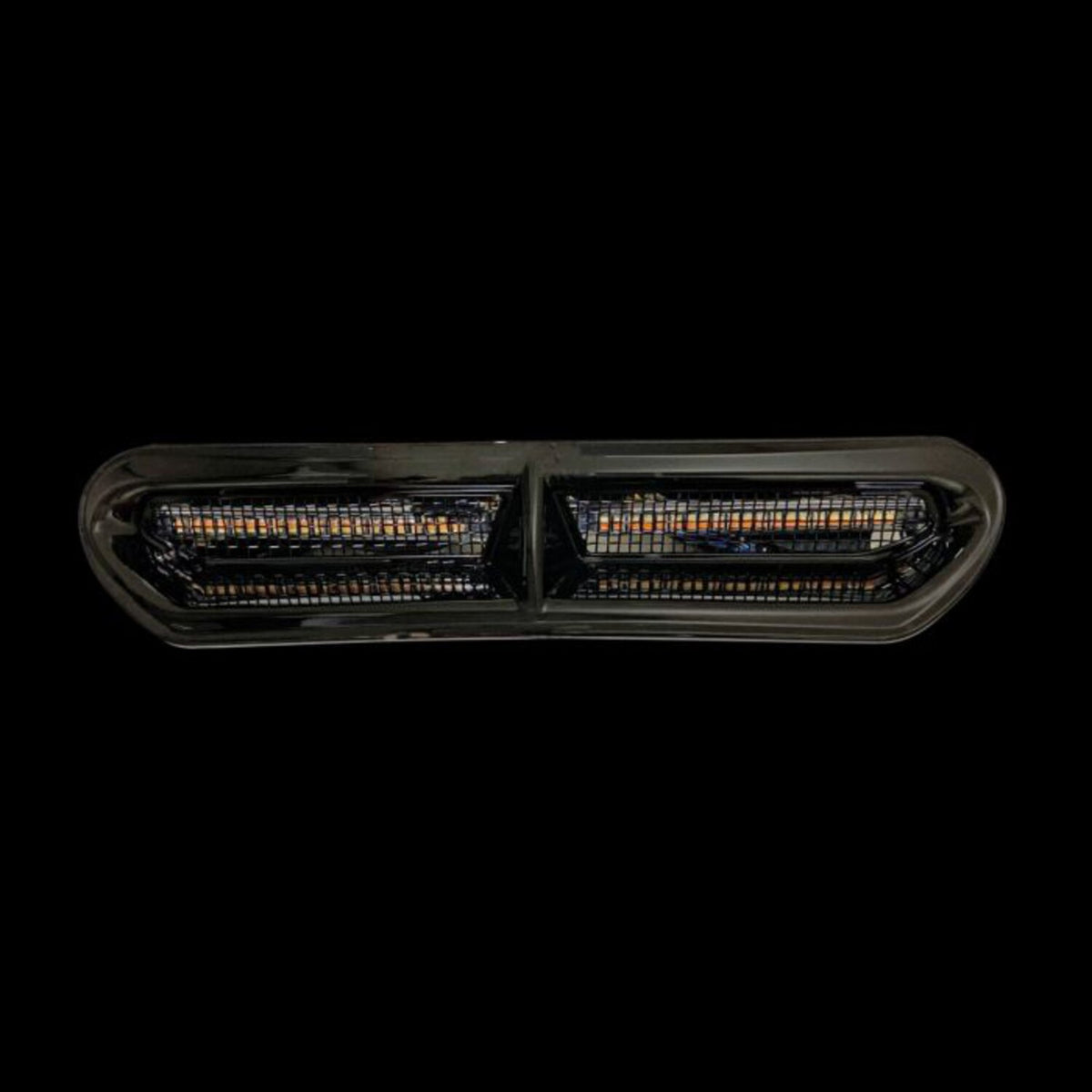 Custom Dynamics, Batwing turn signal vent insert. Black