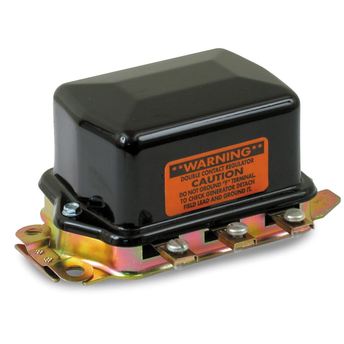 Standard Co., mechanical regulator 12V Delco style. Black