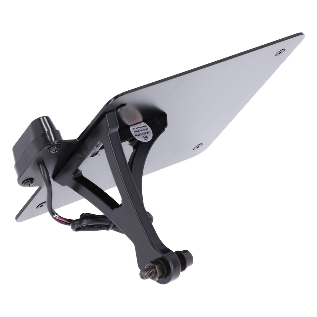 Cult-Werk, side mount license plate bracket, black. Austria