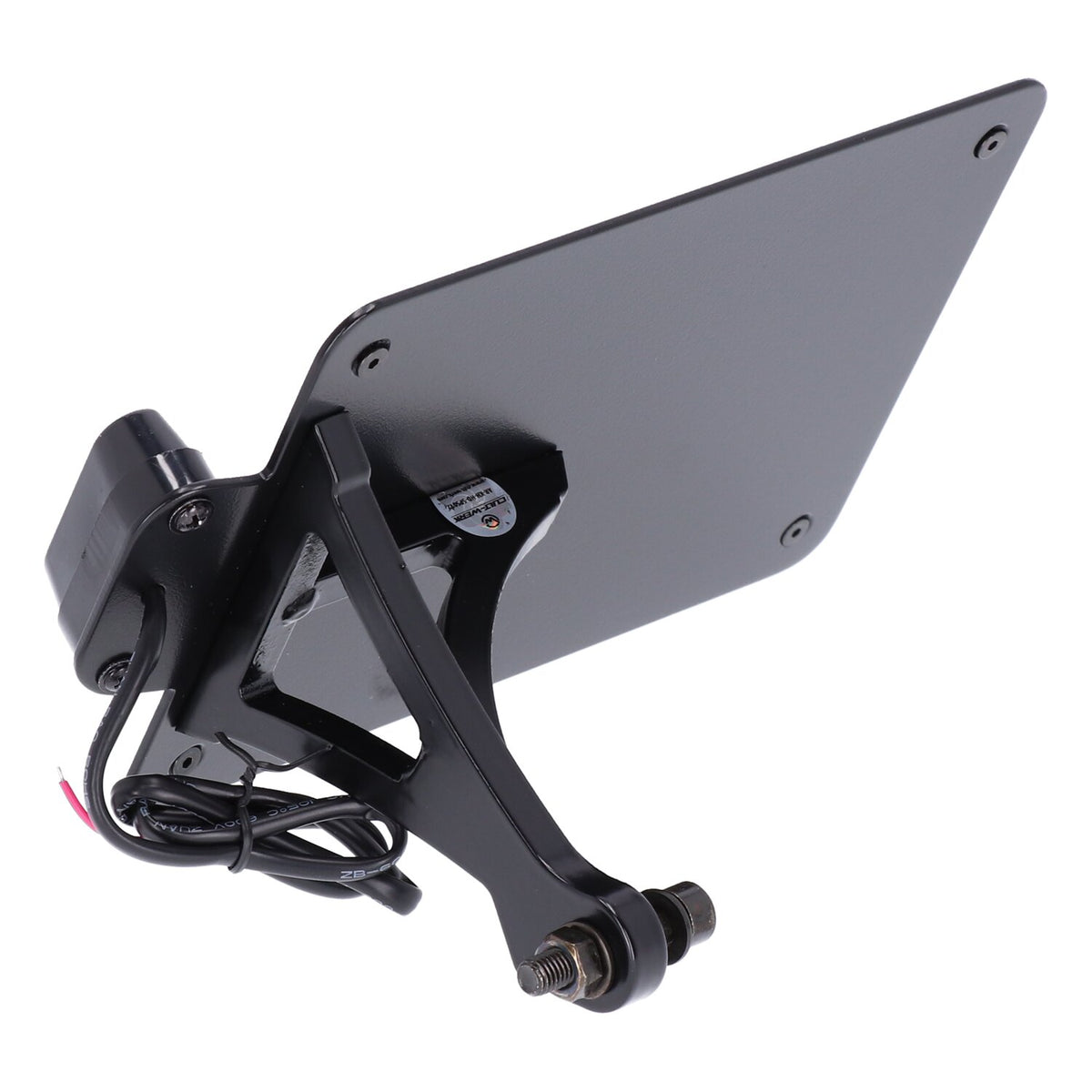 Cult-Werk, side mount license plate bracket, black. NL