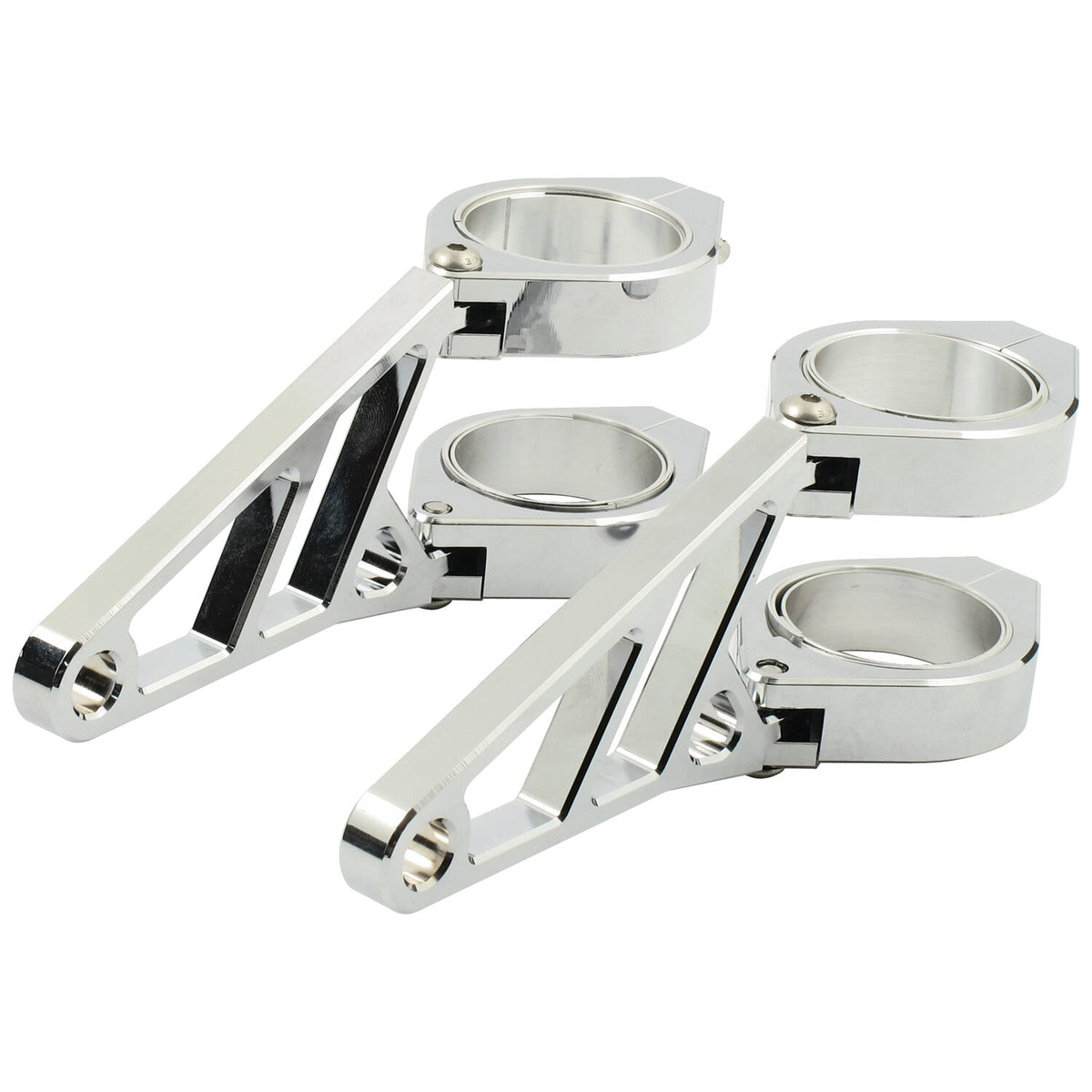 Fingers, adj. headlamp bracket assembly 42-43mm. Chrome