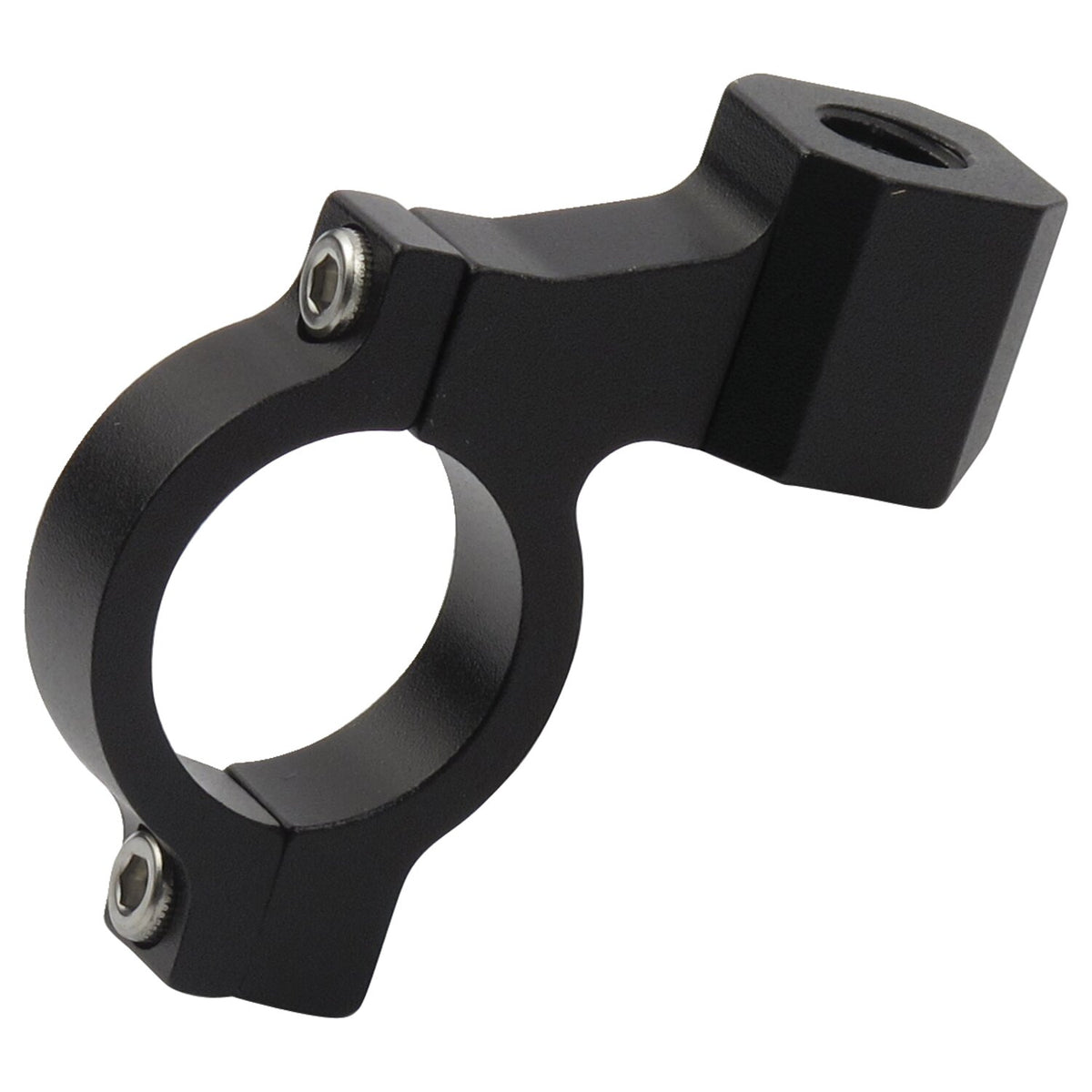 Cnc mirror clamp 10mm threaded. Black