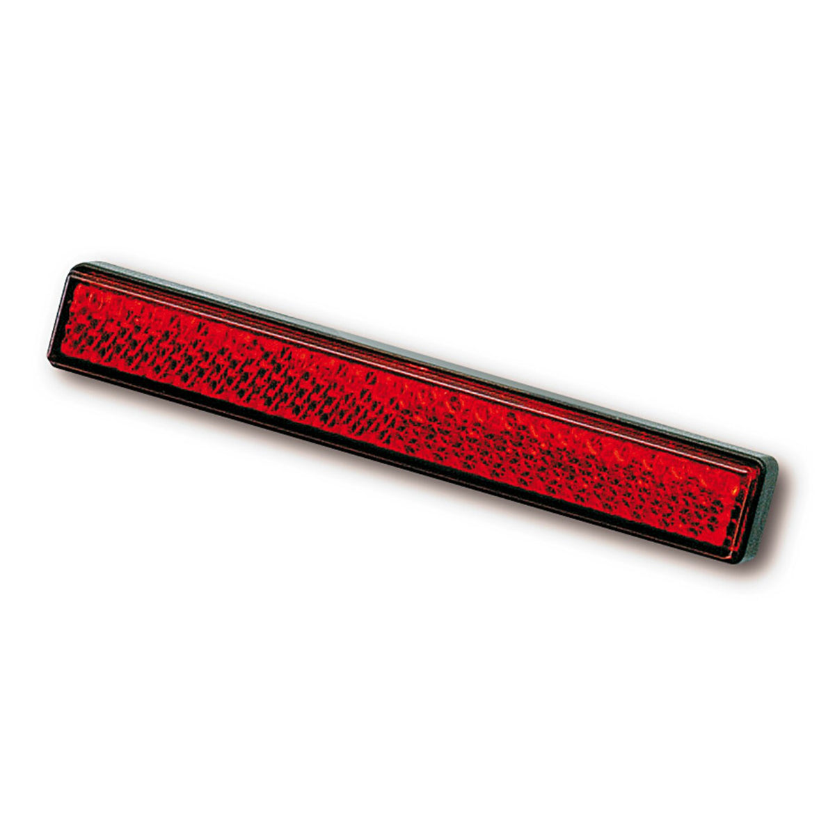 Universal B-Seen reflector. Rectangular. 100x13mm. Red
