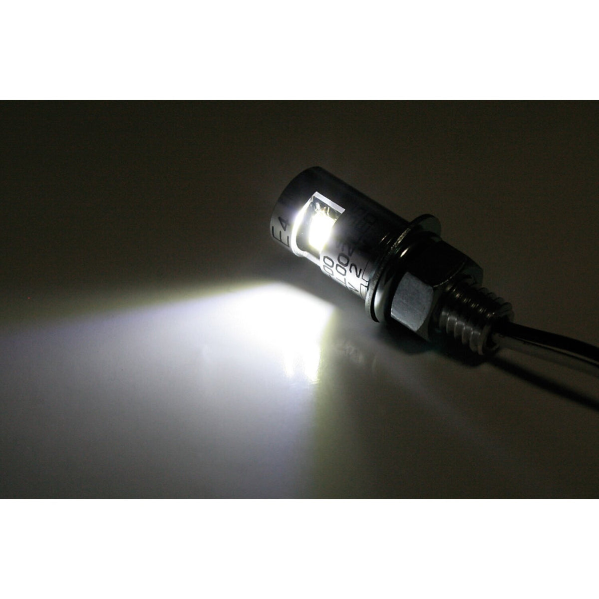 Burdett, LED license plate mount bolt. Chrome