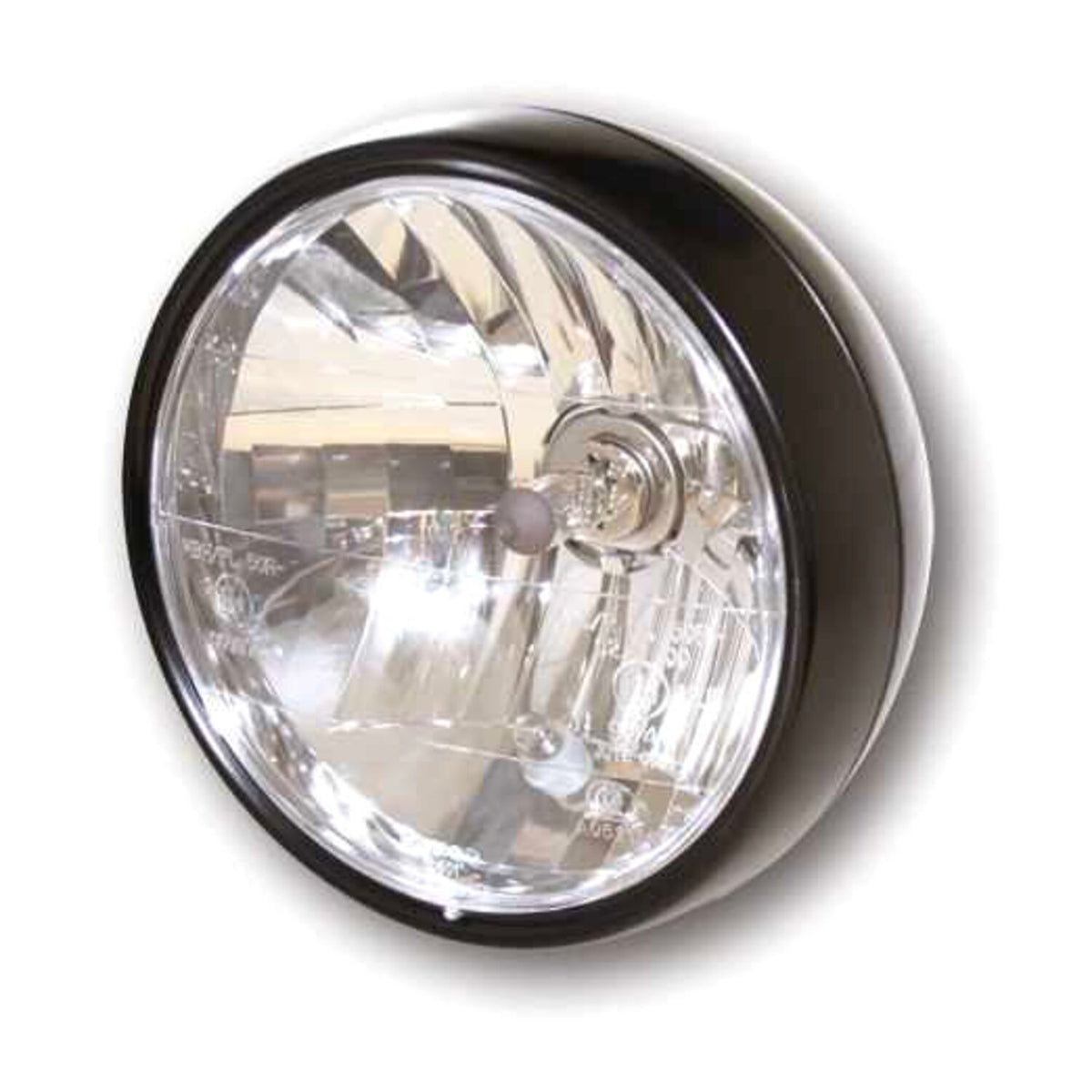 Randall, 6-1/2" H4 headlamp. bottom mount. Satin black