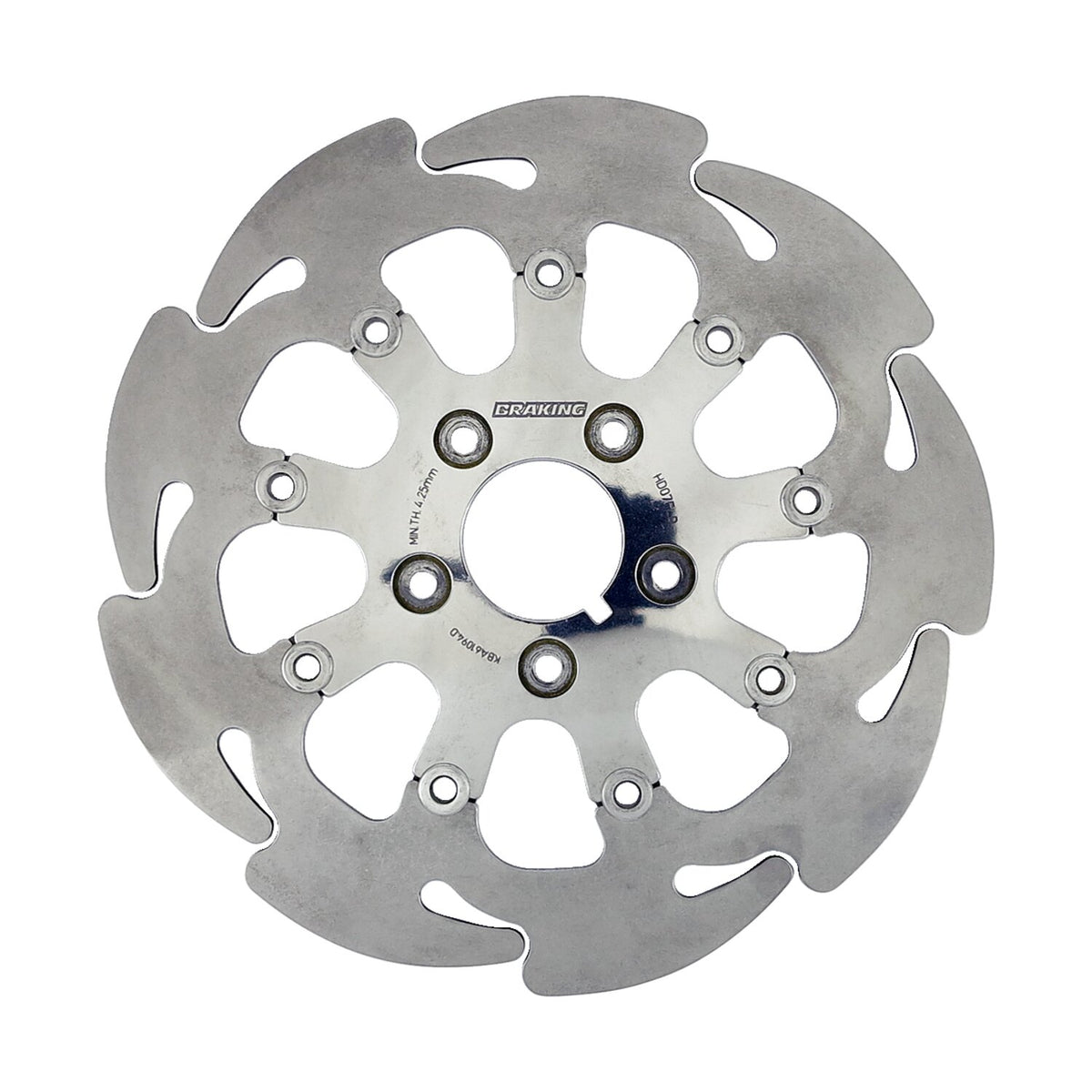 Braking floating 9-spoke Wave brake rotor 11.5", front right