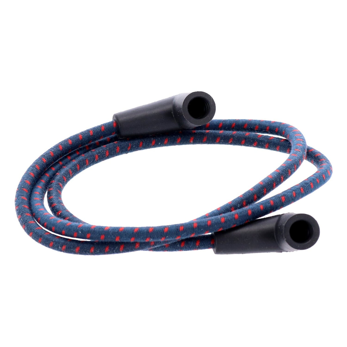 Universal 40" spark plug wire set. Cotton cloth blue/red
