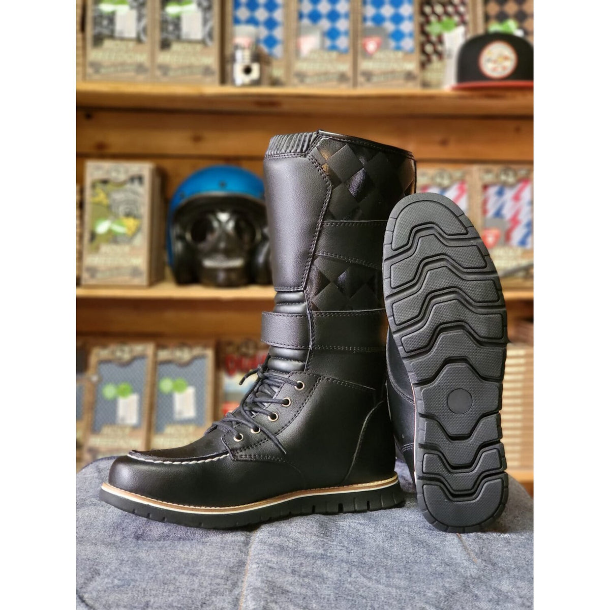 Holy Freedom Night Hawk high boots black