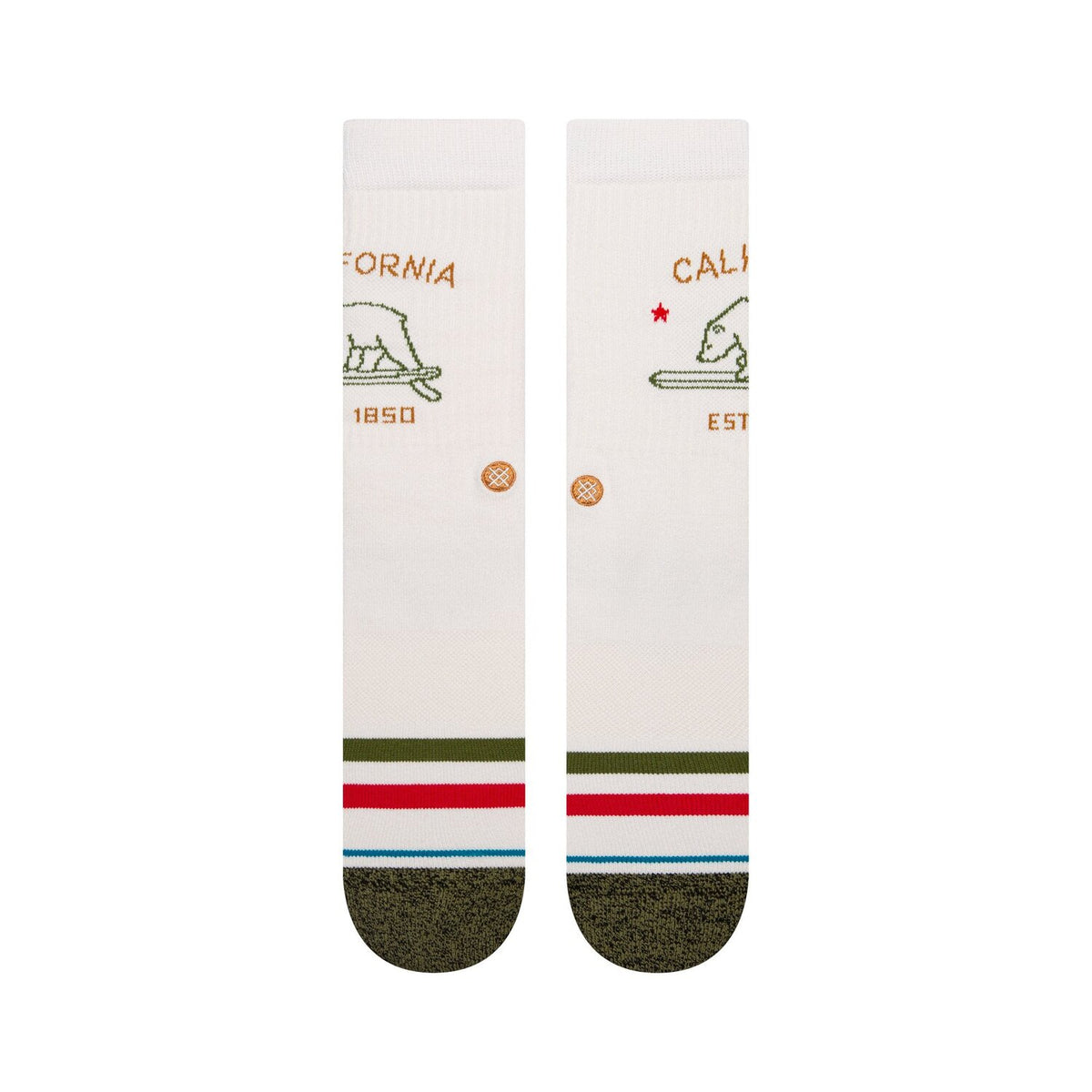 Stance California Republic socks off white