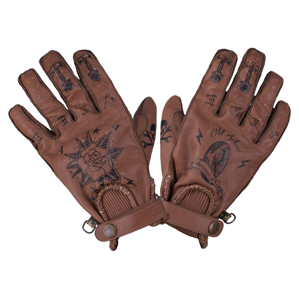 By City Second skin gloves brown tattoo
