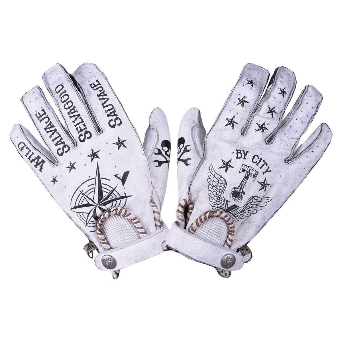 By City Second skin gloves white tattoo