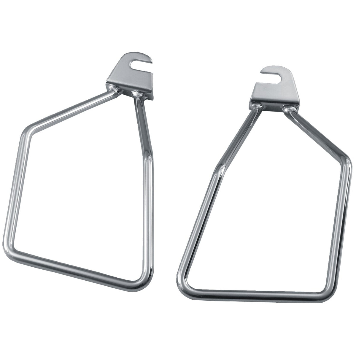 Easy-on/off, saddlebag supports
