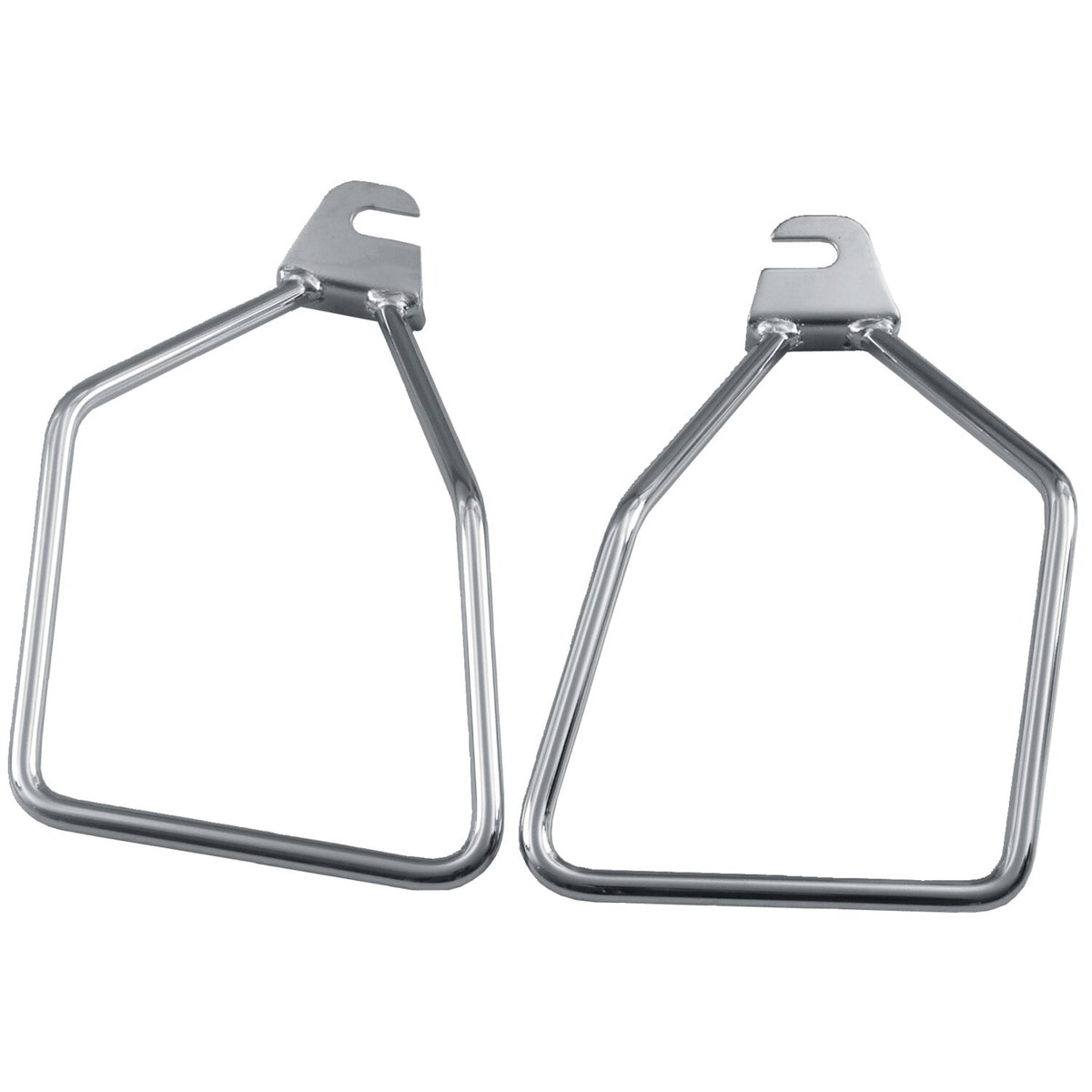 Easy-on/off, saddlebag supports