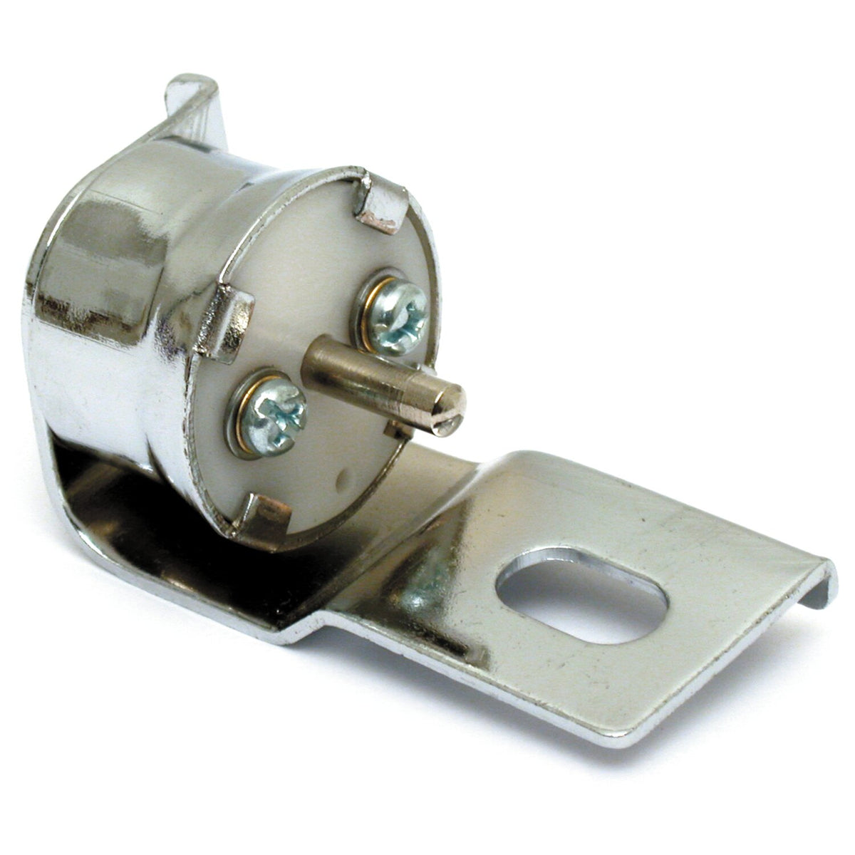 Mechanical brake light switch, rear. Chrome
