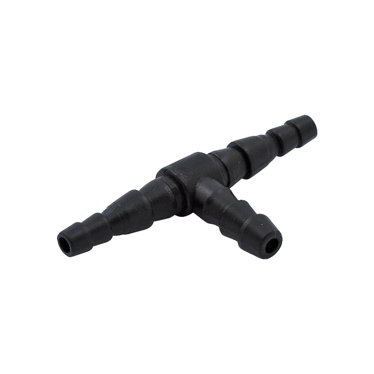 Oil hose tee. 3-way. Black