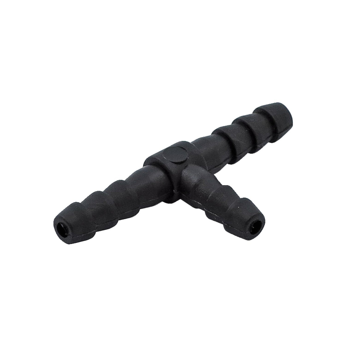 Oil hose tee. 3-way. Black