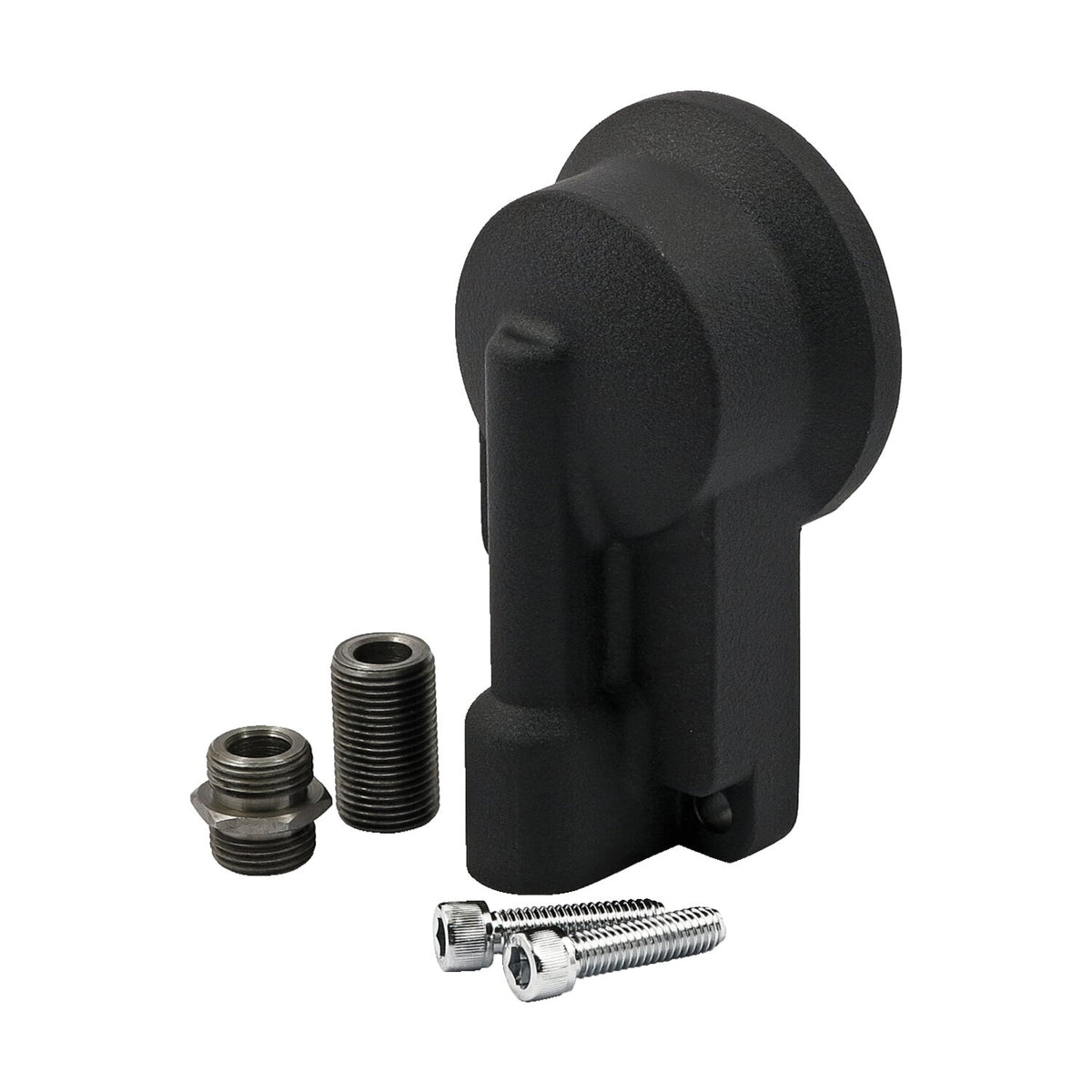 Oil filter mount bracket kit. Black