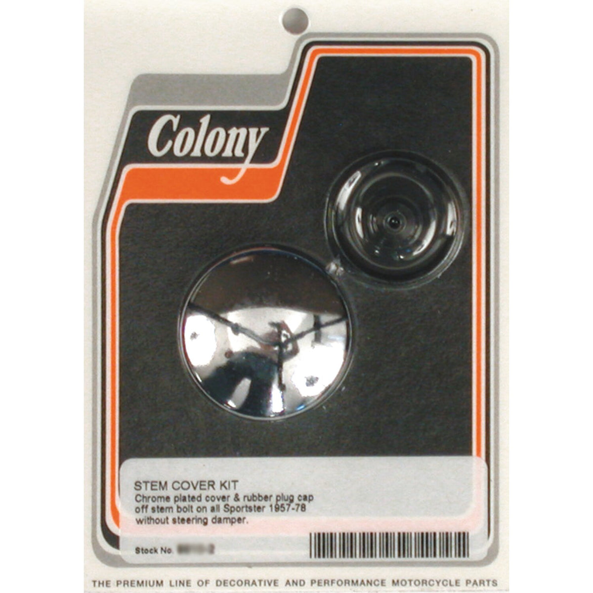 Colony, fork stem bolt kit. Chrome