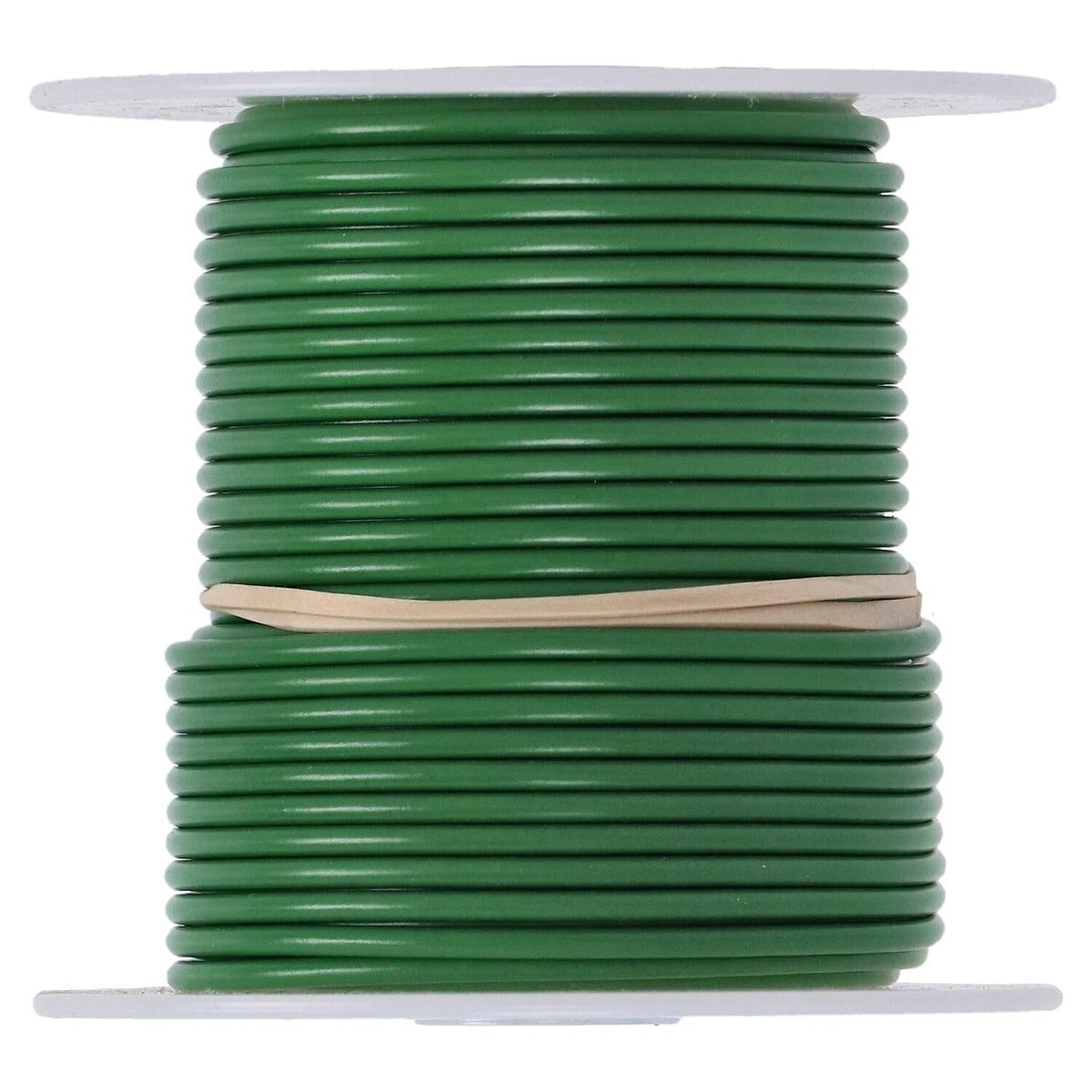 Wire on spool, 14 gauge. 100 ft. Green