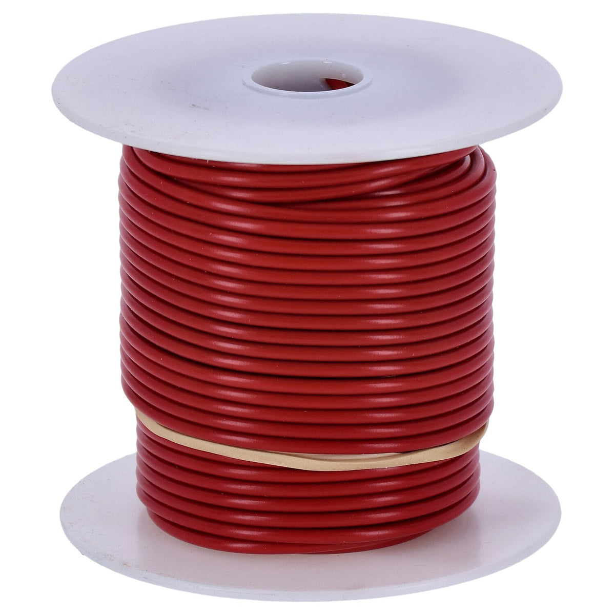 Wire on spool, 14 gauge. 100 ft. Red