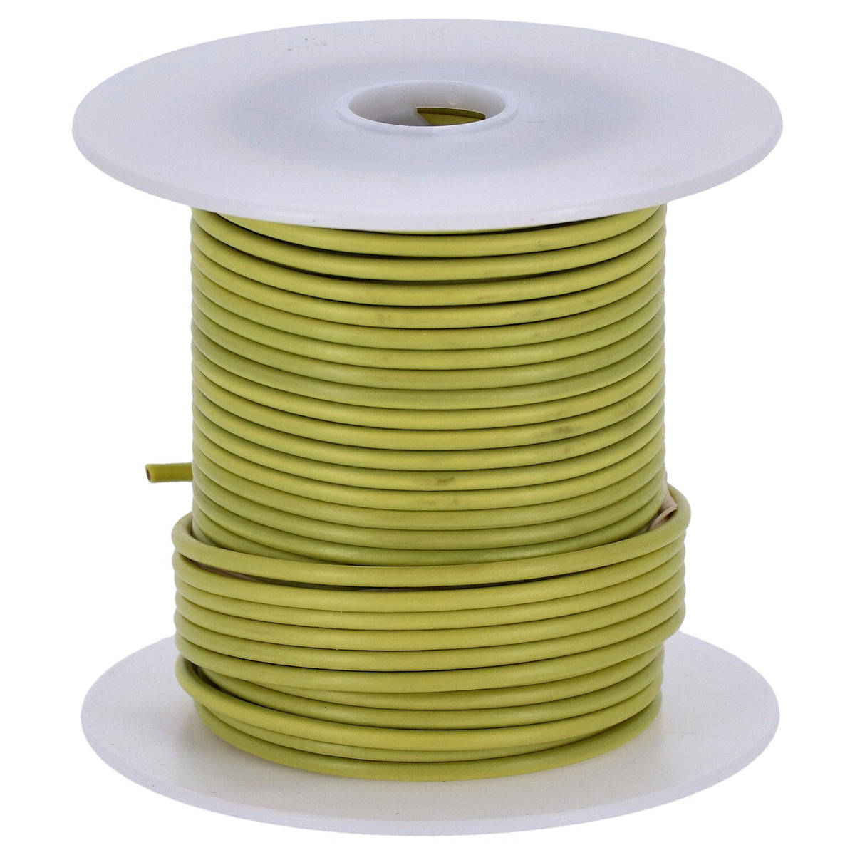 Wire on spool, 14 gauge. 100 ft. Yellow