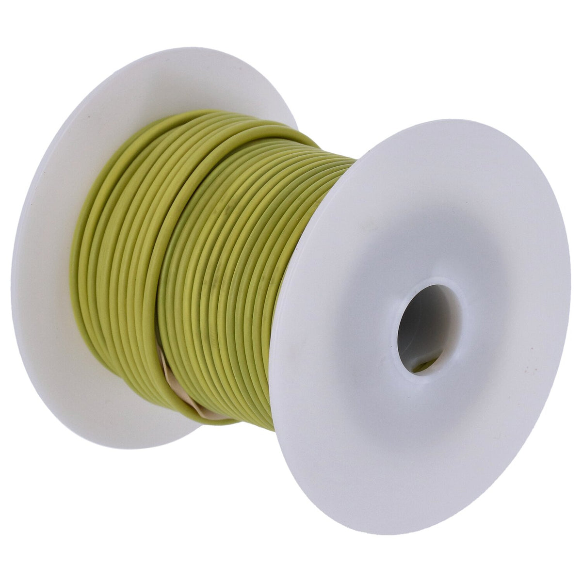 Wire on spool, 14 gauge. 100 ft. Yellow