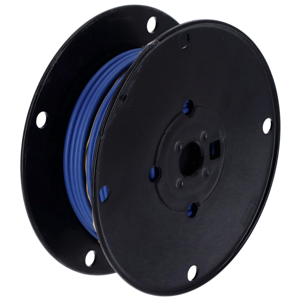 Wire on spool, 10 gauge. 100 ft. Blue