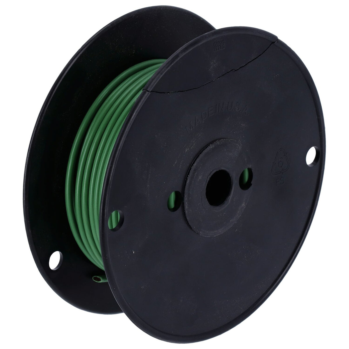 Wire on spool, 10 gauge. 100 ft. Green