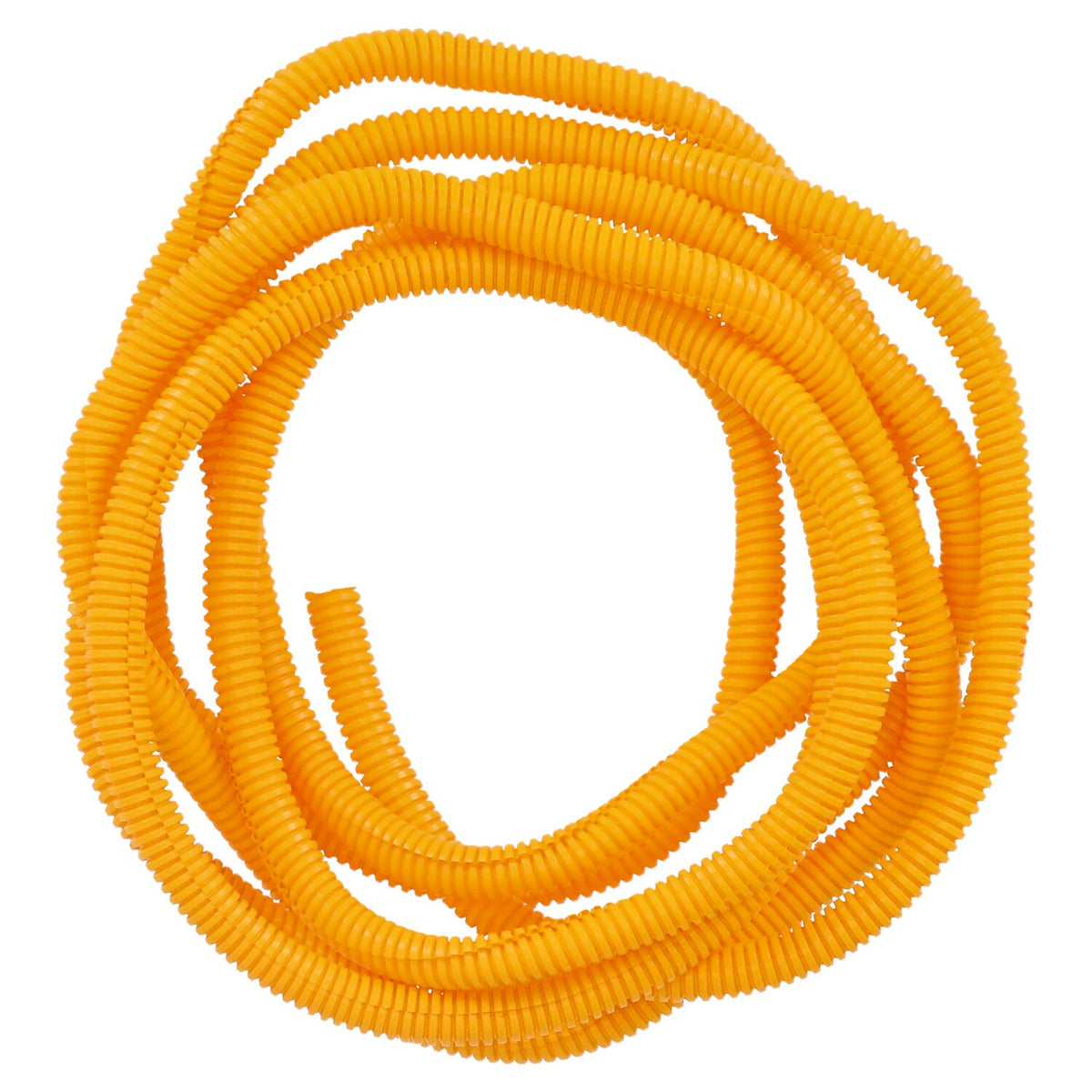 PVC split wiring loom, 12ft, 3/8" I.D. (9.53mm). Yellow