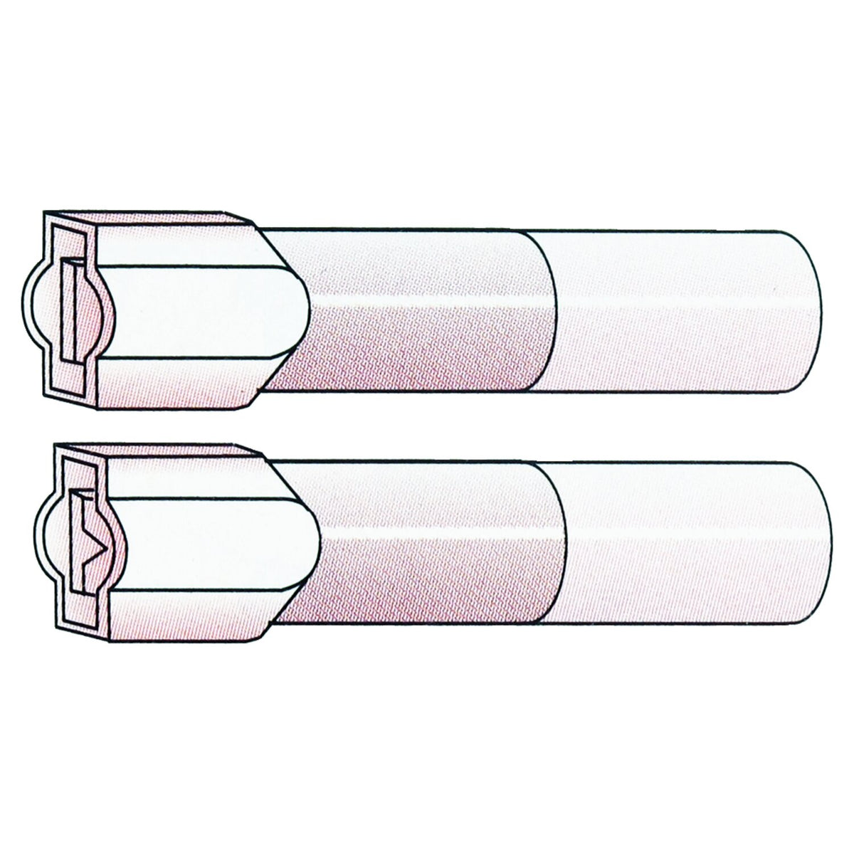 Connectors, Slide-On terminal, crimp/shrink. Red, 1/4"