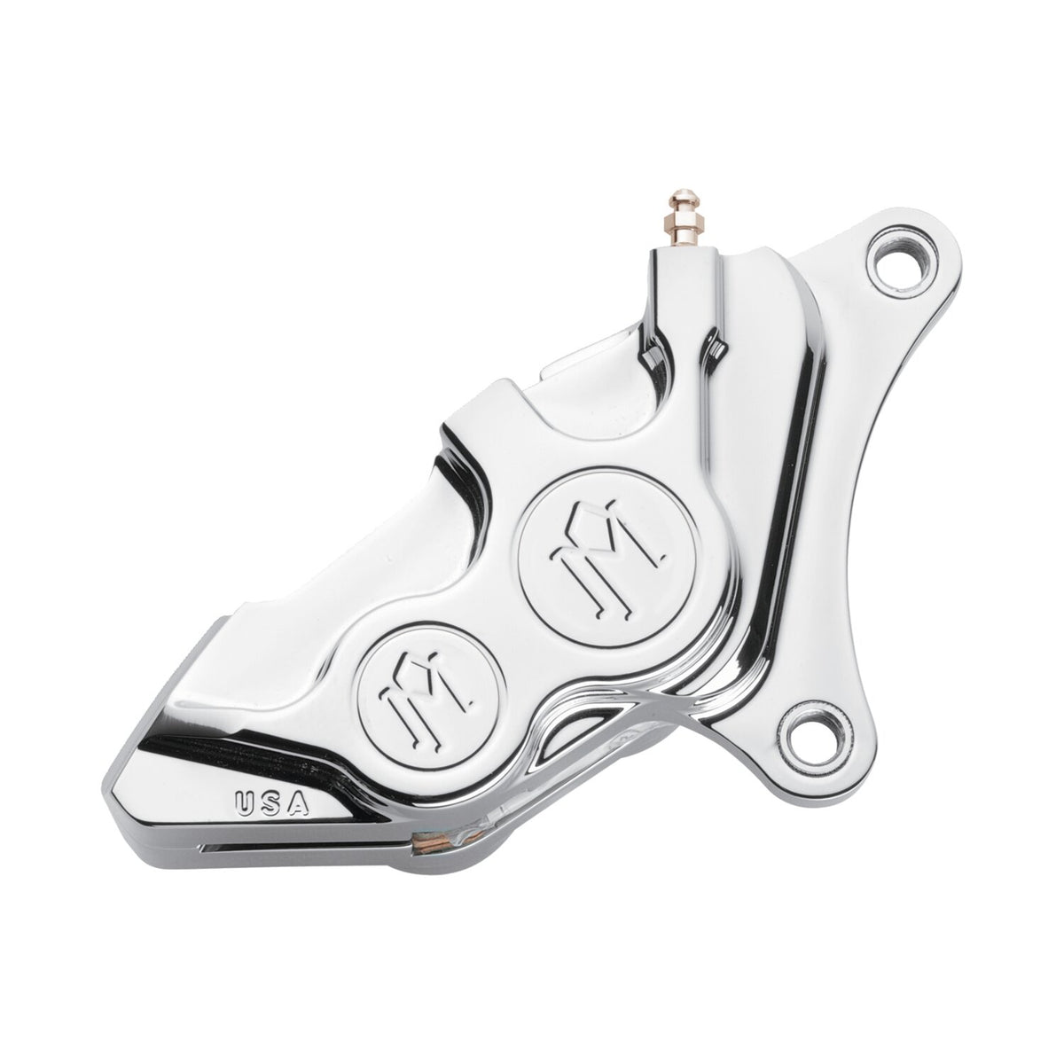PM, 4-p 137x4b caliper. Bolt-on, 11.5" right front. Polished