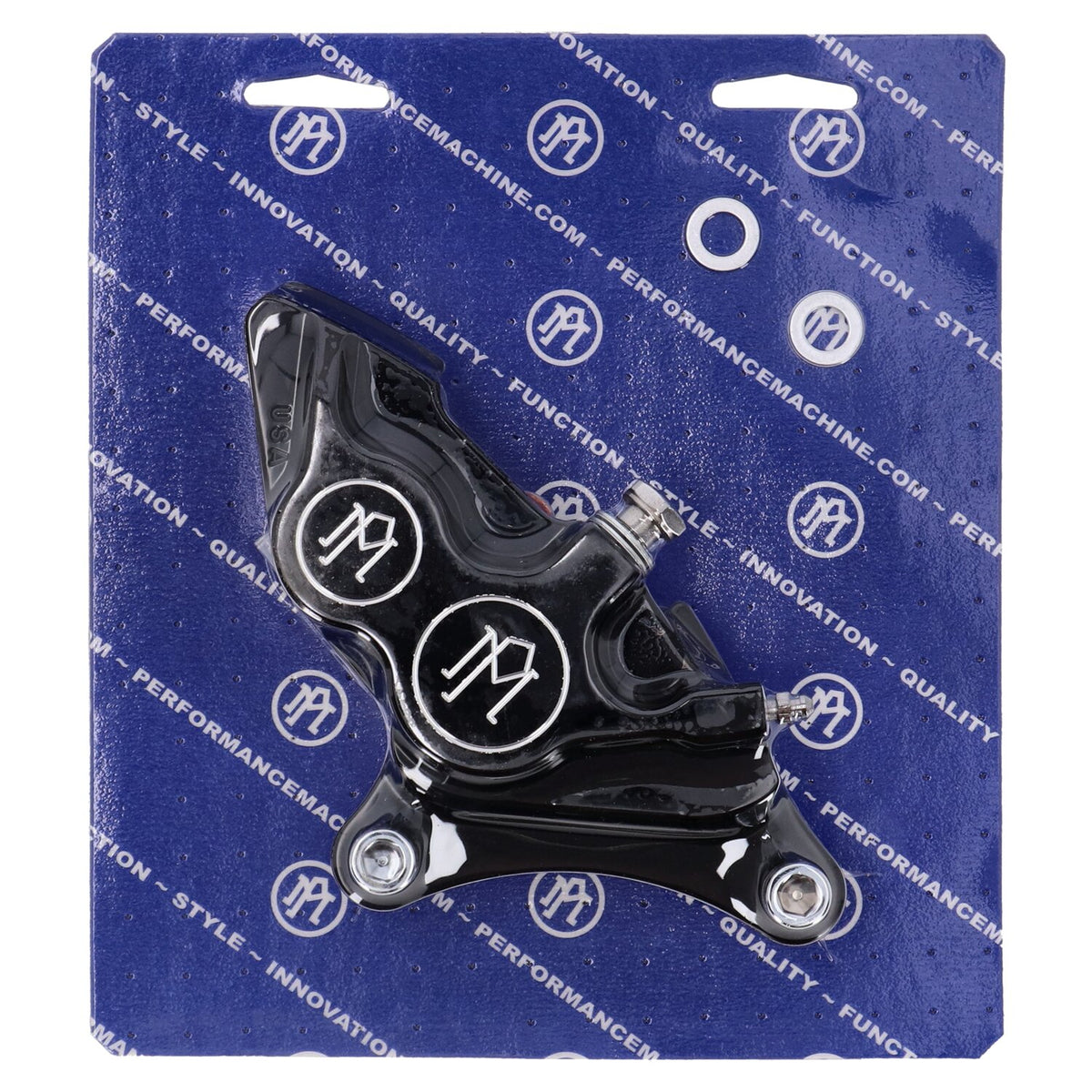 PM, 4-p 137x4b caliper. Bolt-on, 11.5" right front. Black CC