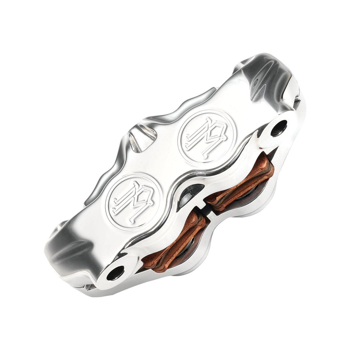 PM, 4-piston 'Standard' radial mount caliper. Chrome