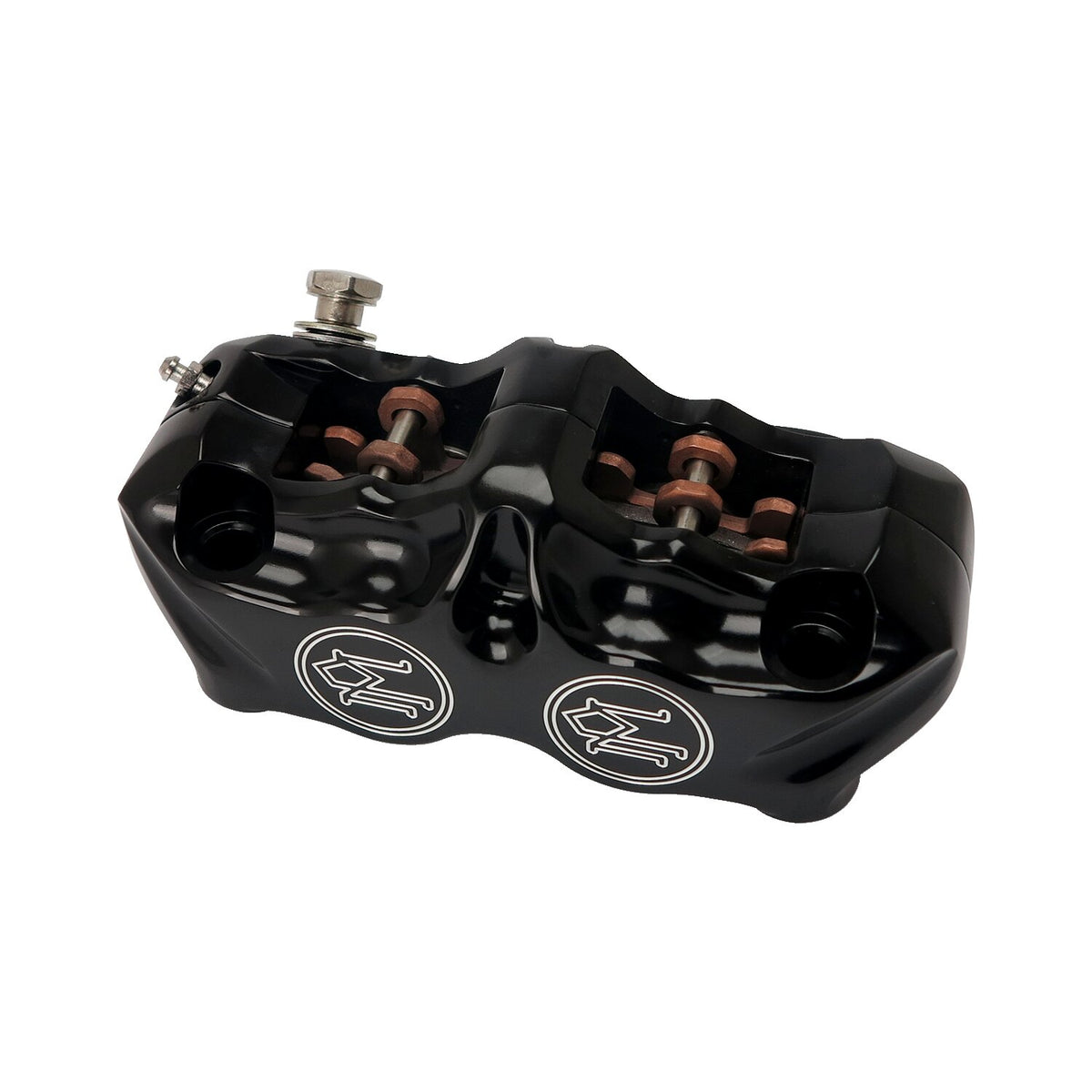 PM, 4-piston 'Standard' radial mount caliper. Black CC