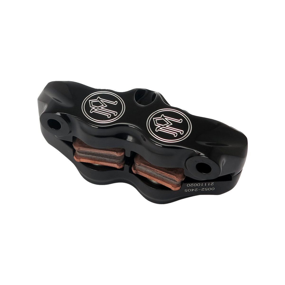 PM, 4-piston 'Standard' radial mount caliper. Black CC